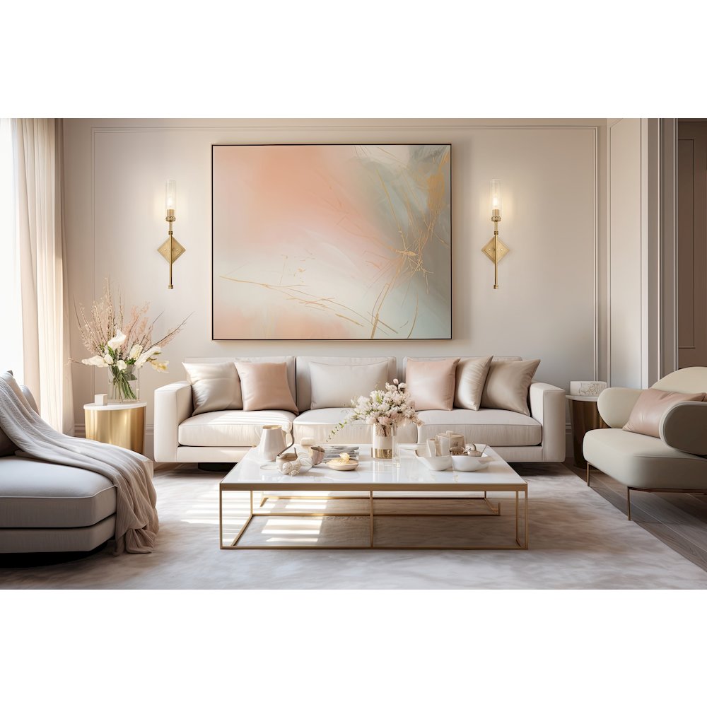 Z-Lite 1 Light Wall Sconce, Modern Gold. Picture 5