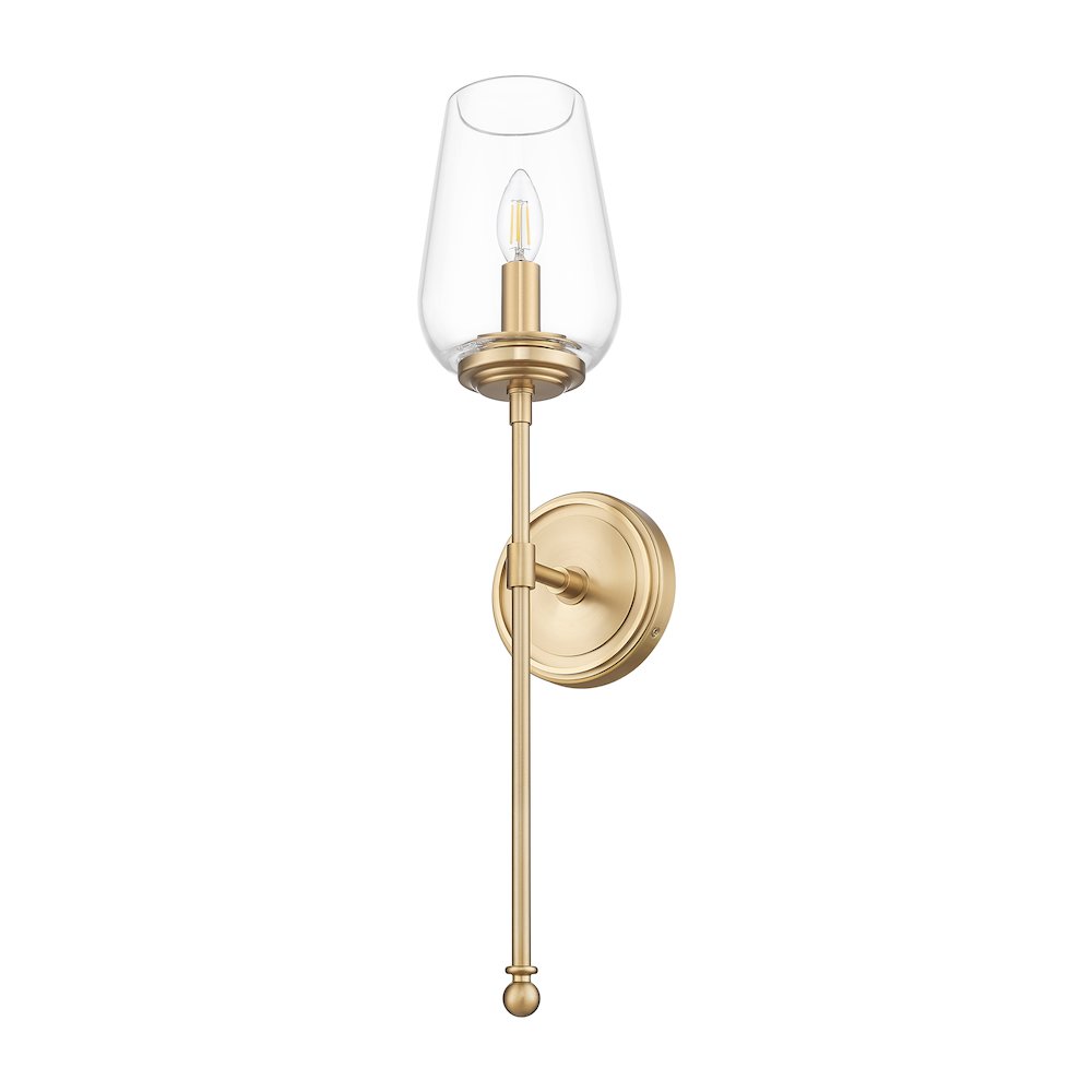 Z-Lite 1 Light Wall Sconce, Modern Gold. Picture 7