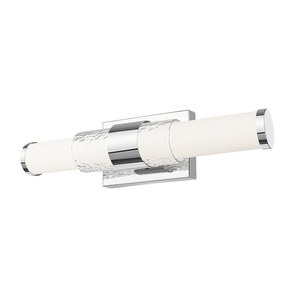 Z-Lite Egon 1 Light Vanity in Chrome color, Steel frame. Picture 2