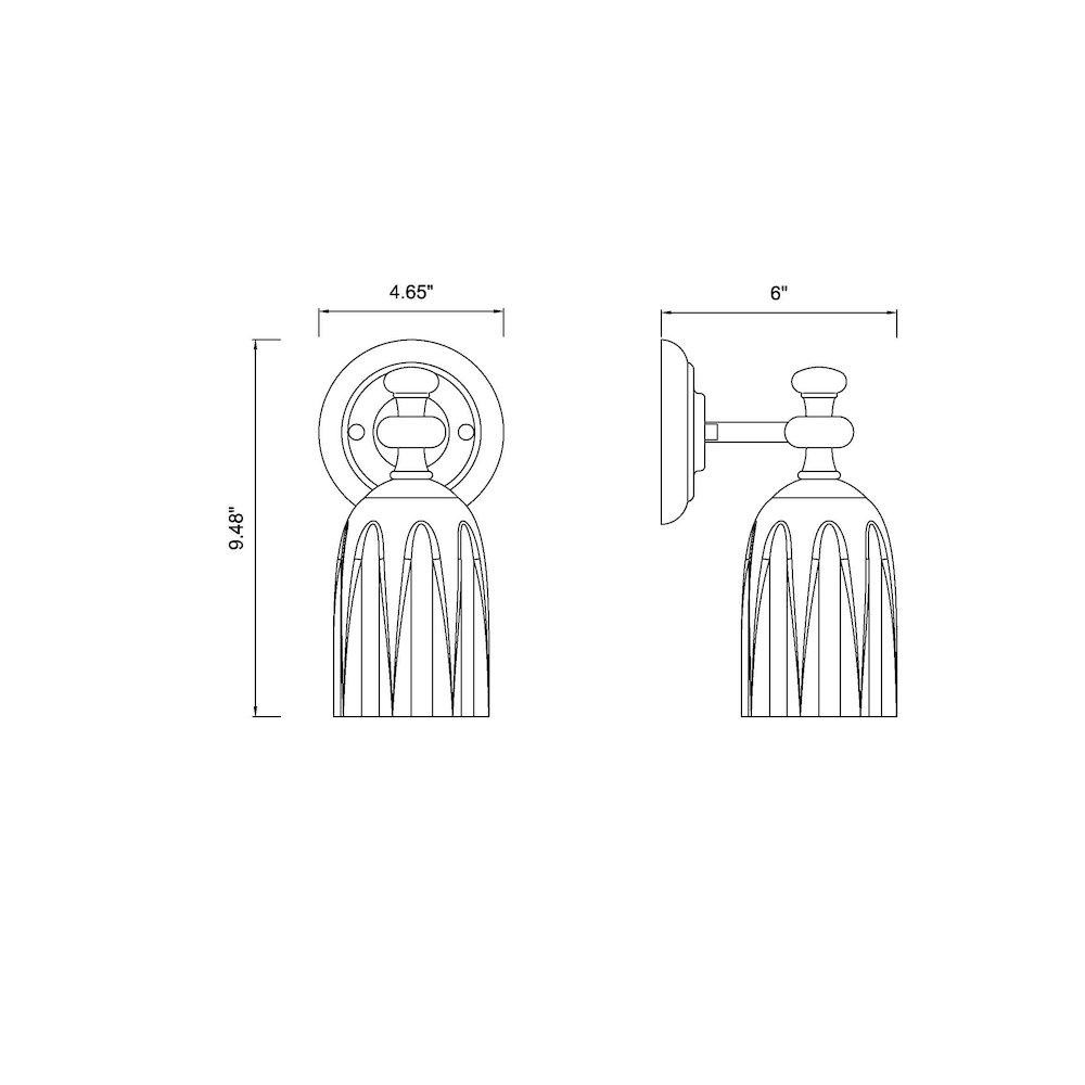Z-Lite 1 Light Wall Sconce. Picture 8
