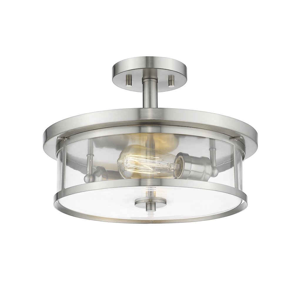 Z-Lite 2 Light Semi Flush Mount. Picture 2