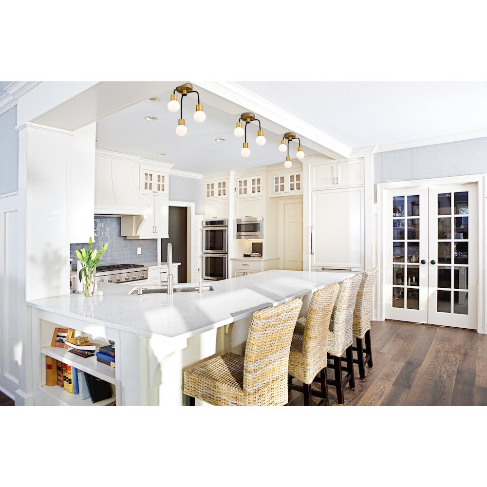 Z-Lite 3 Light Semi Flush Mount. Picture 7