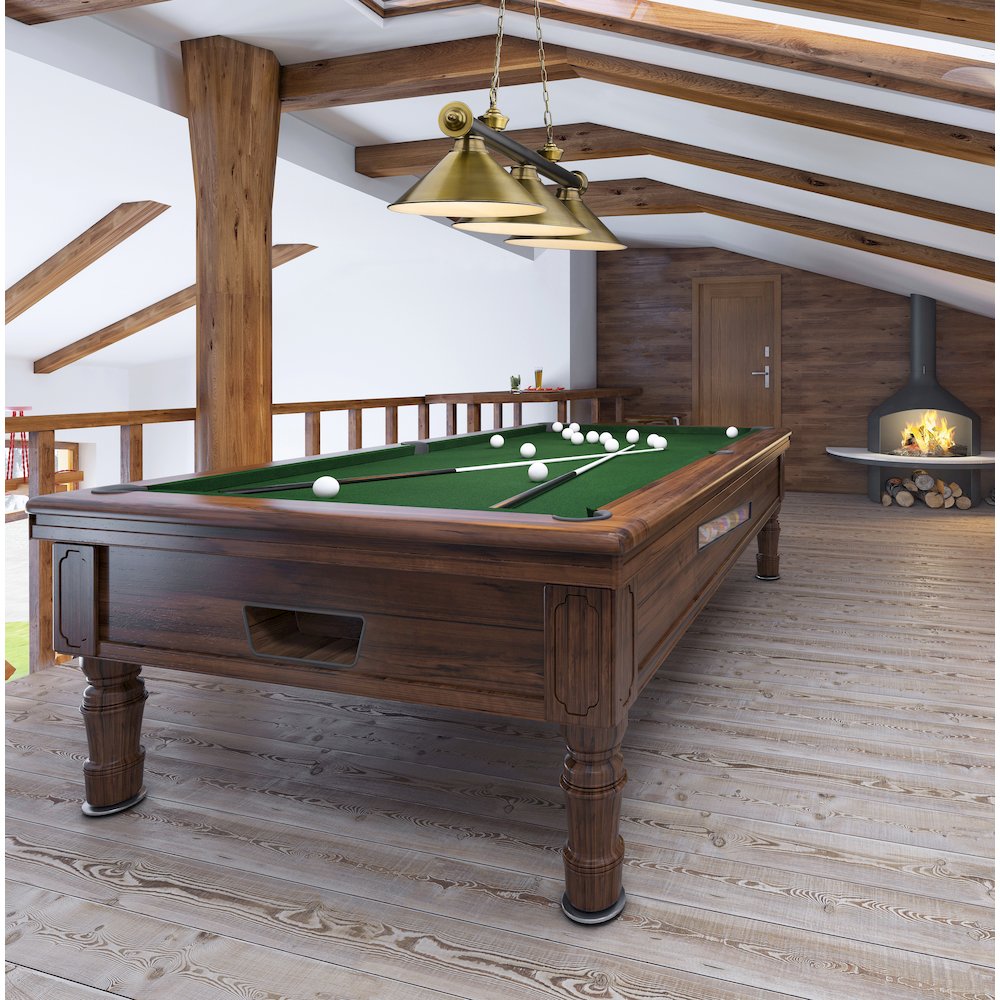 Z-Lite Cordon 3 Light Billiard, Steel Frame, Rubbed Brass Shade Color. Picture 7