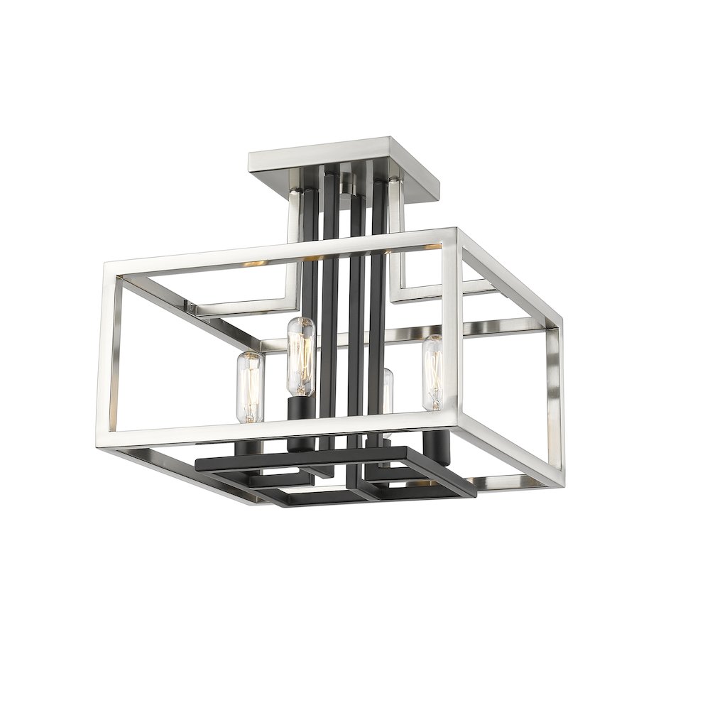 Z-Lite 4 Light Semi Flush Mount. Picture 4