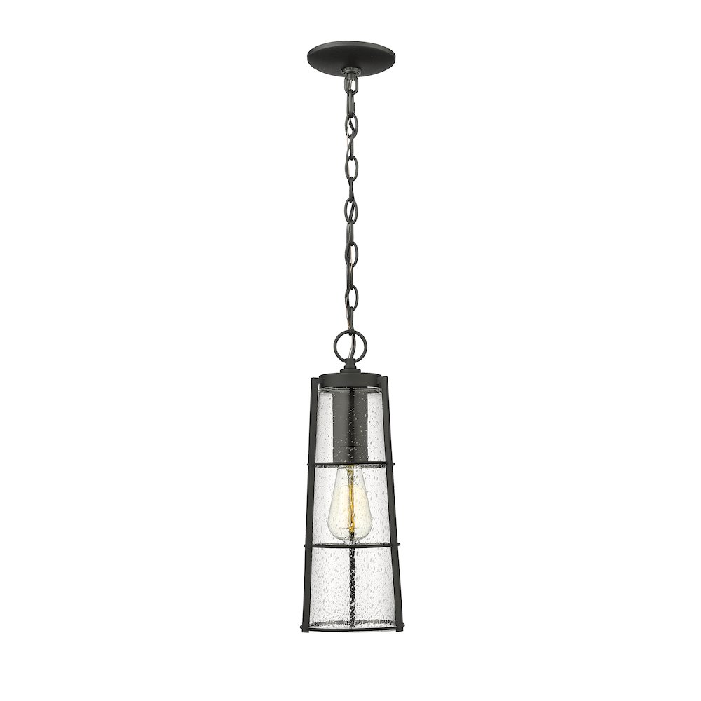 Z-Lite 1 Light Outdoor Chain Mount Ceiling Fixture. Picture 2