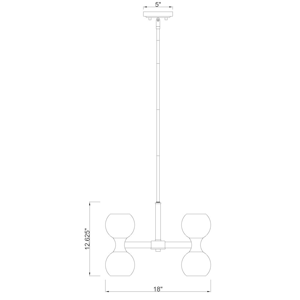 Z-Lite 6 Light Chandelier. Picture 8
