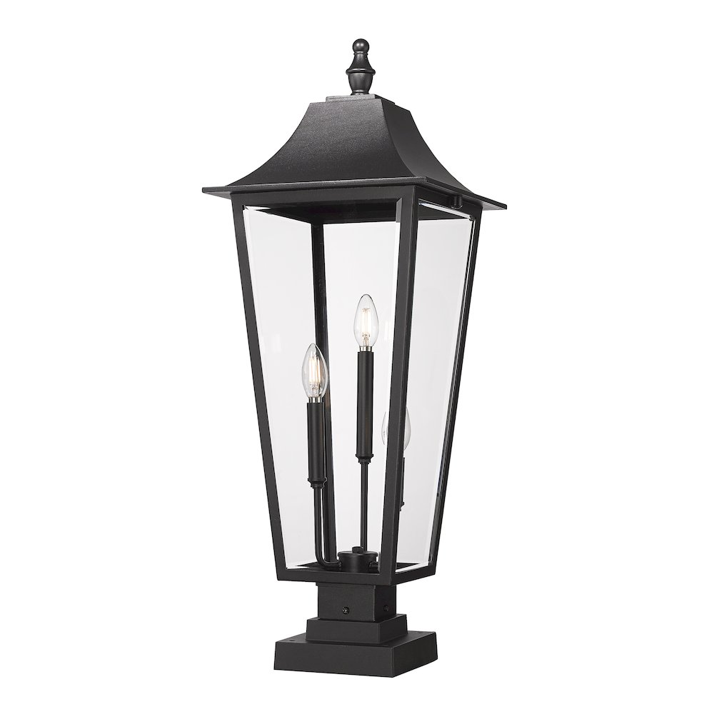Z-Lite 3 Light Outdoor Pier Mounted Fixture. Picture 1