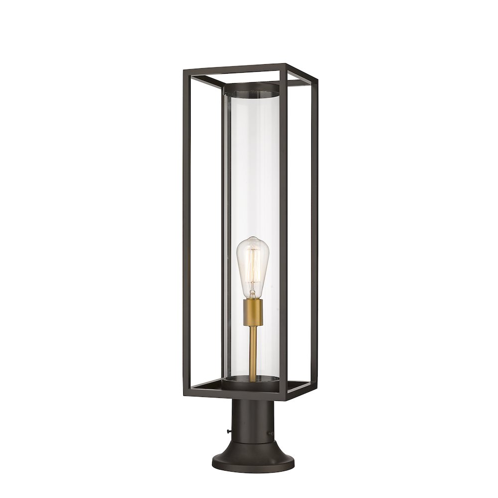 Z-Lite 1 Light Outdoor Pier Mounted Fixture. Picture 1