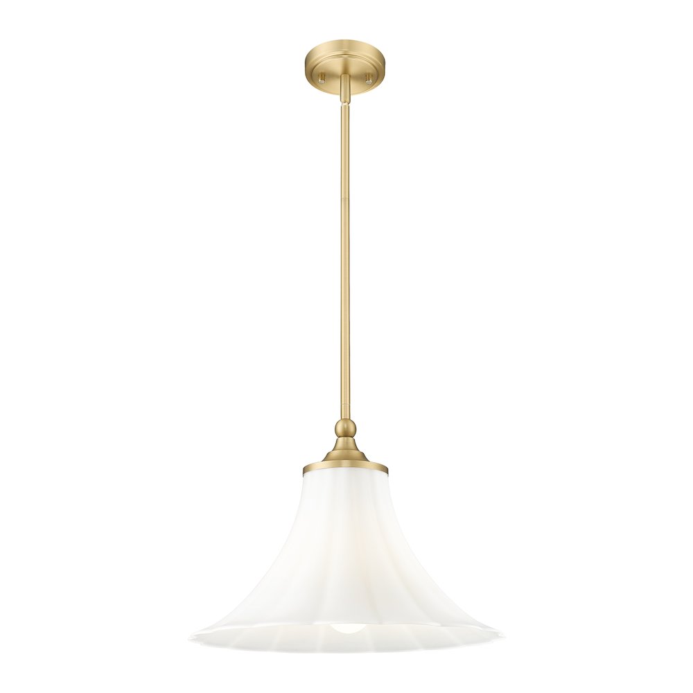 Z-Lite 1 Light Pendant, Modern Gold. Picture 3