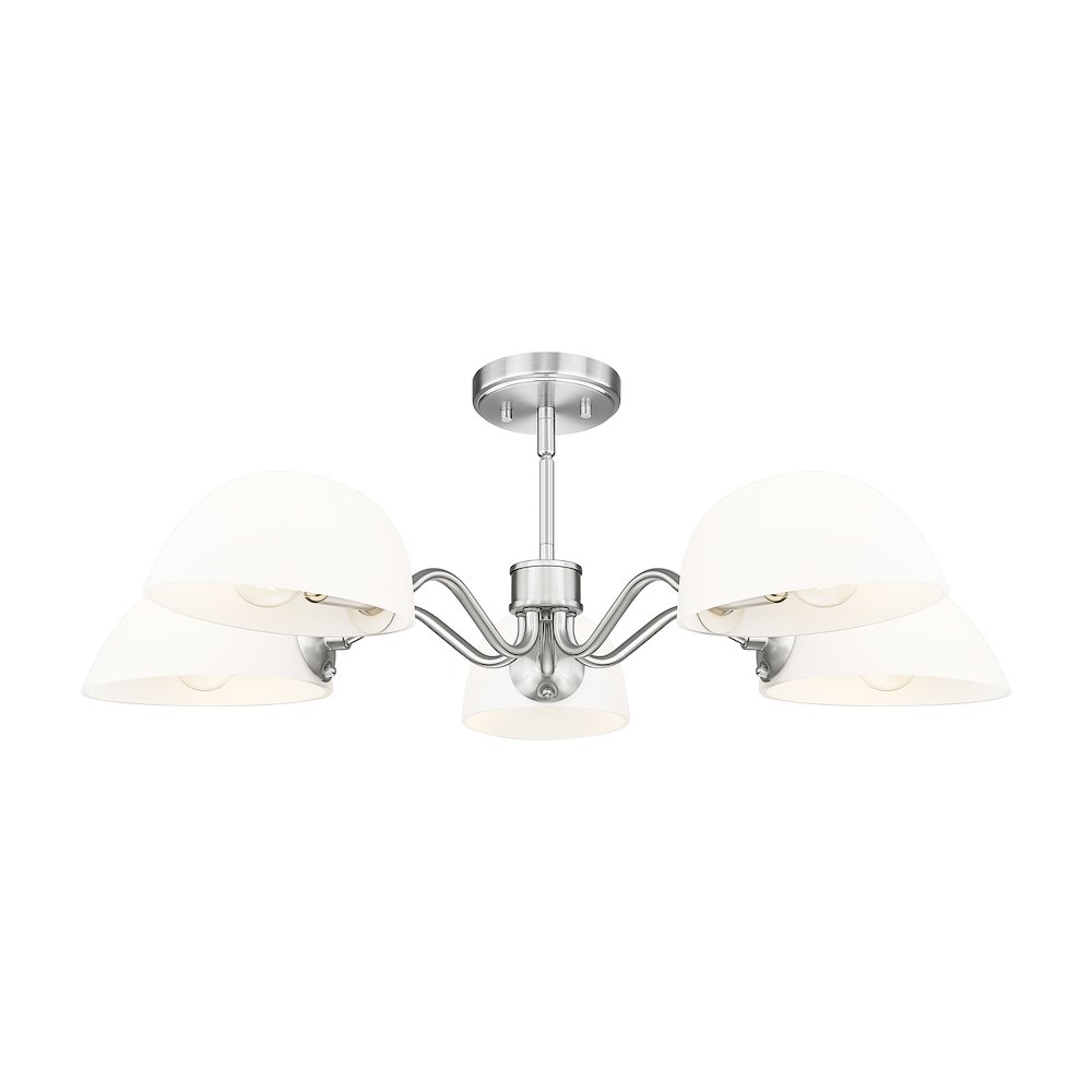 Z-Lite 5 Light Chandelier, Brushed Nickel. Picture 3