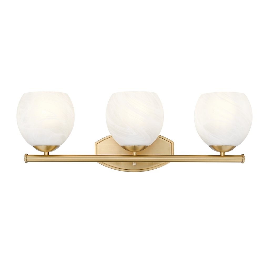 Z-Lite 3 Light Vanity, Modern Gold. Picture 2