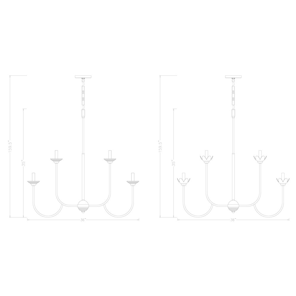 Z-Lite Allistair 8 Light Chandelier in Modern Gold color, Steel frame. Picture 8