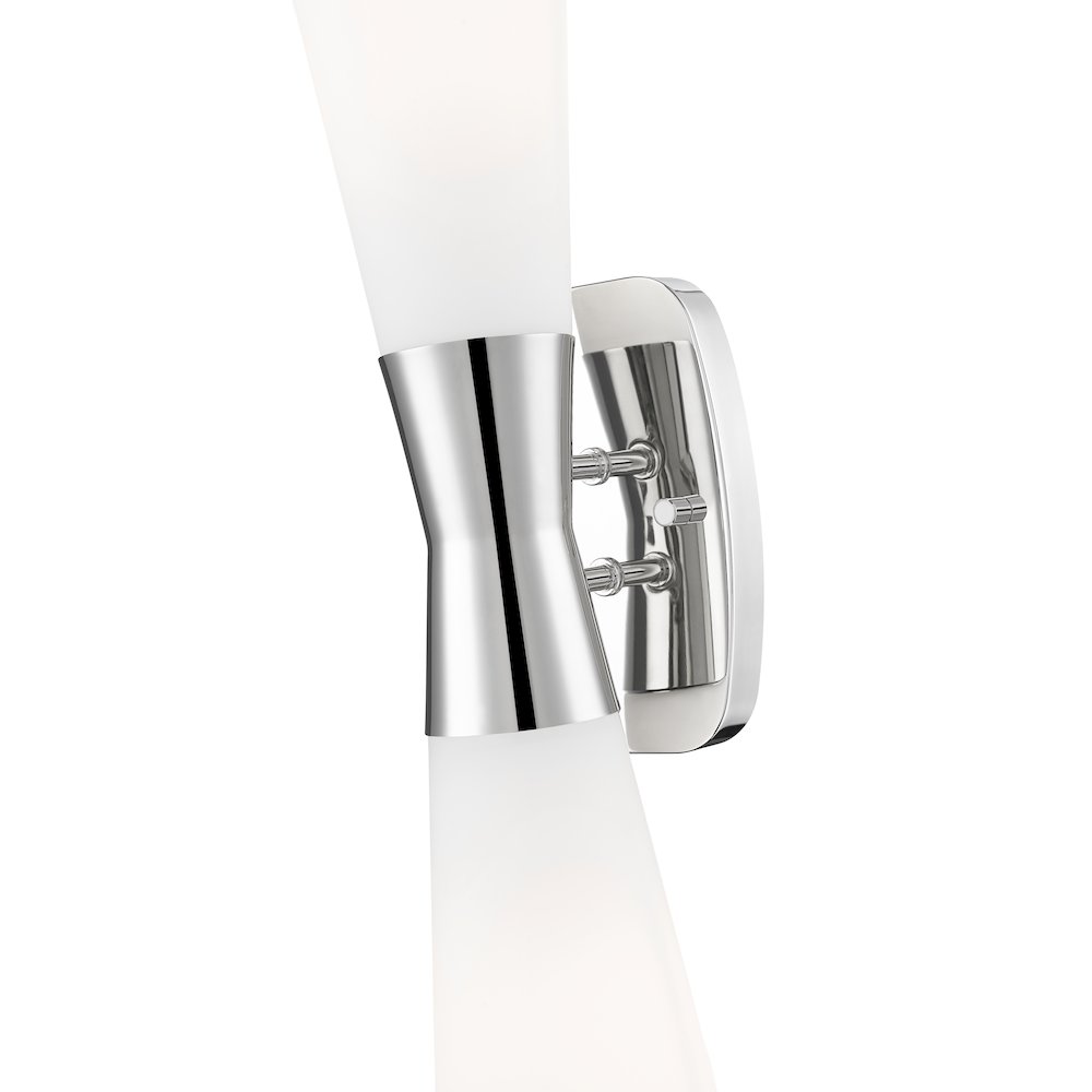 Z-Lite 2 Light Wall Sconce, Polished Nickel. Picture 4