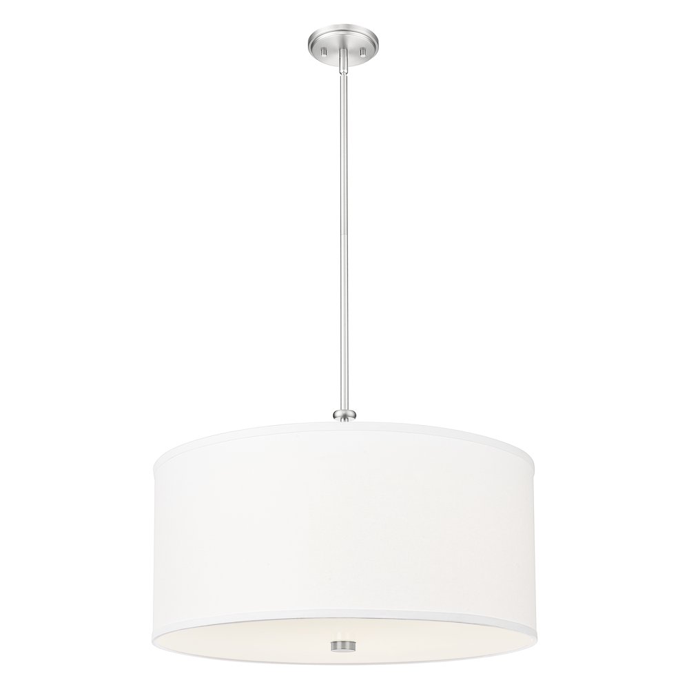 Z-Lite 1 Light Pendant, Brushed Nickel. Picture 1