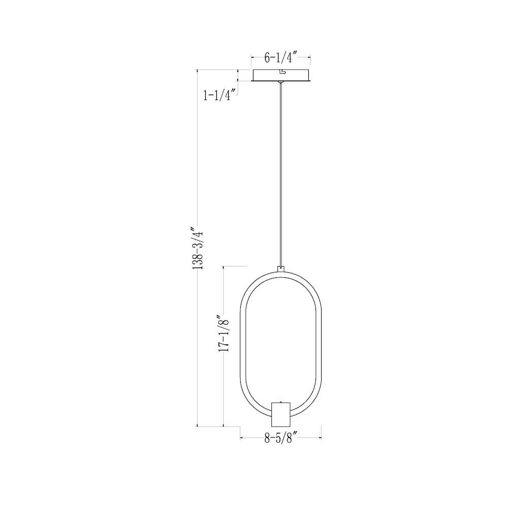 Z-Lite 1 Light Pendant, Matte Black. Picture 8