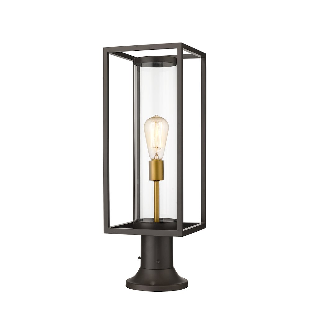 Z-Lite 1 Light Outdoor Pier Mounted Fixture. Picture 1