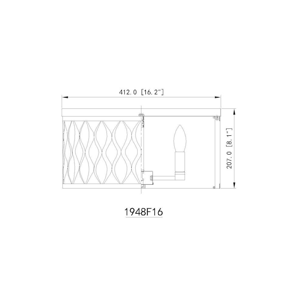 Z-Lite 4 Light Flush mount. Picture 8