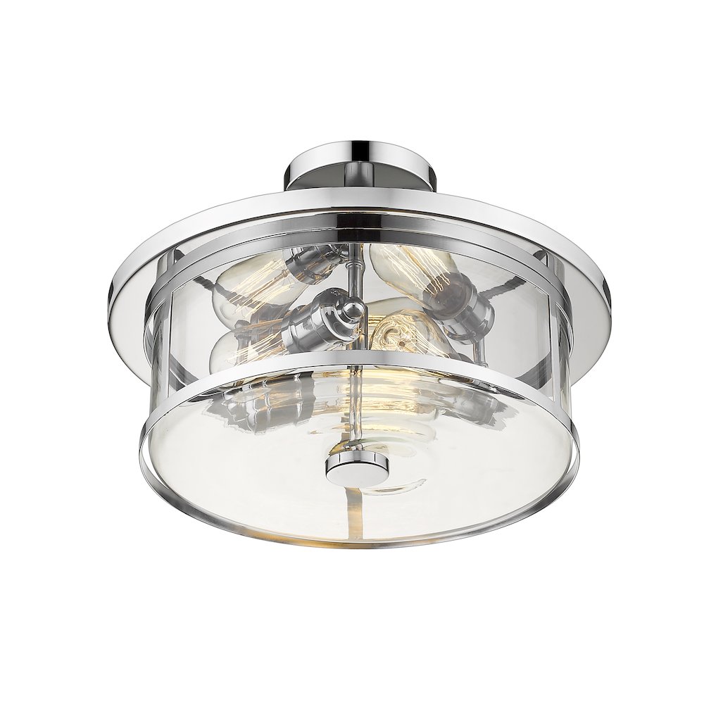 Z-Lite 3 Light Semi Flush Mount. Picture 2