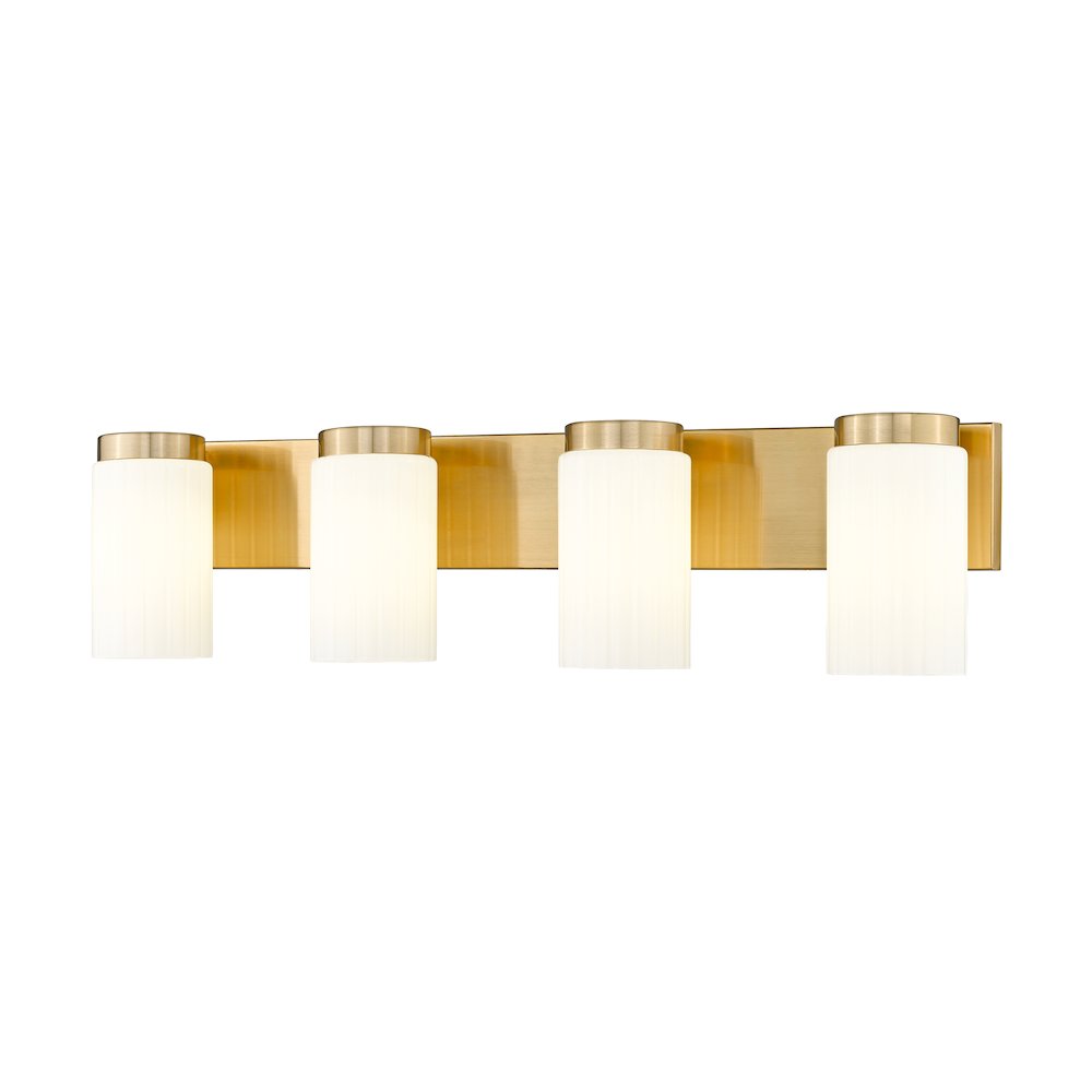 Z-Lite Burk 4 Light Vanity, Luxe Gold. Picture 1