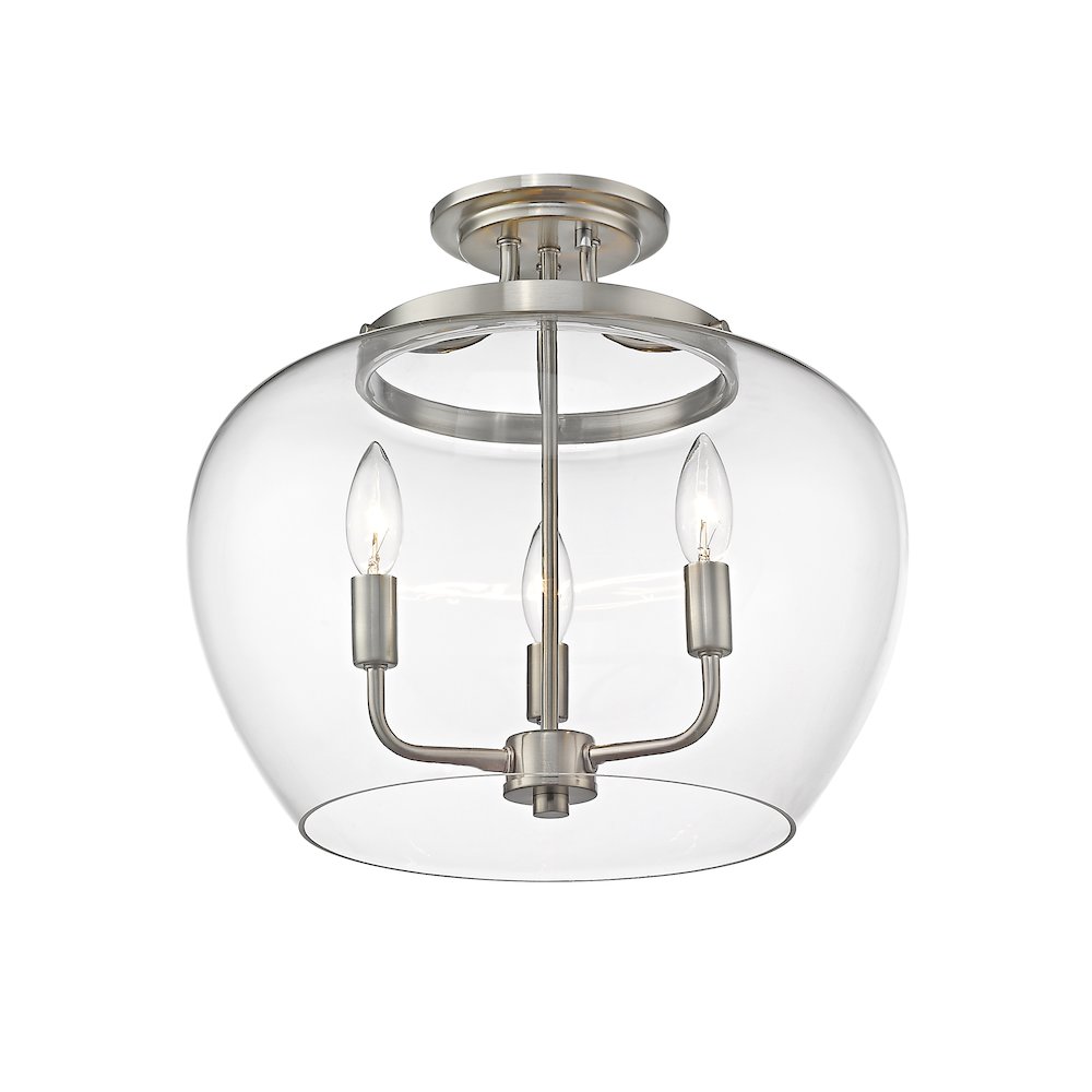 Z-Lite 3 Light Semi Flush Mount. Picture 3