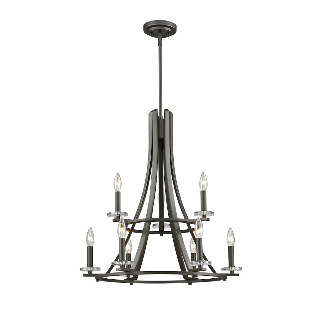 Z-Lite 9 Light Chandelier. Picture 1