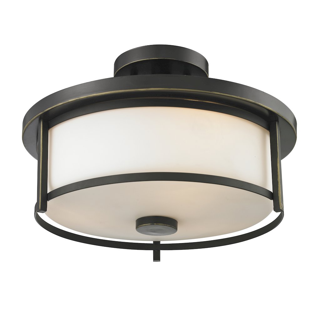 Z-Lite 2 Light Semi Flush Mount. Picture 1