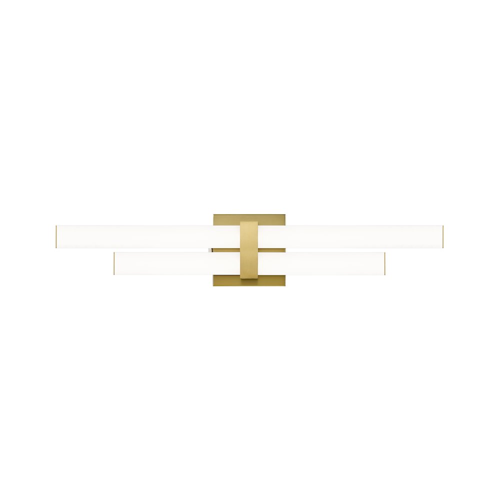 Z-Lite Zane 2 Light Vanity in Modern Gold Frame Finish. Picture 3