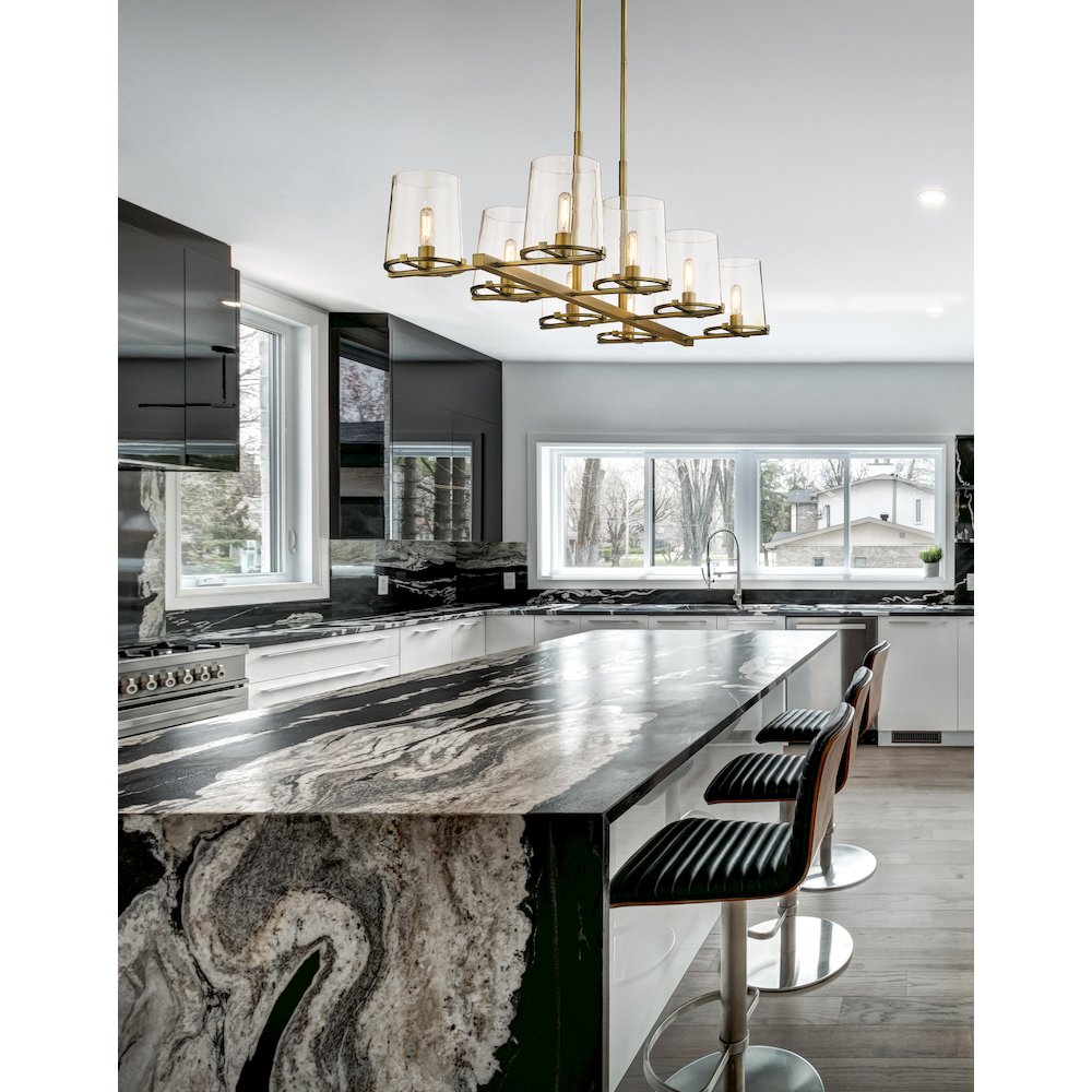 Z-Lite 8 Light Linear Chandelier. Picture 6