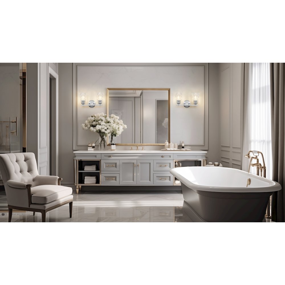 Z-Lite 2 Light Vanity, Brushed Nickel. Picture 6