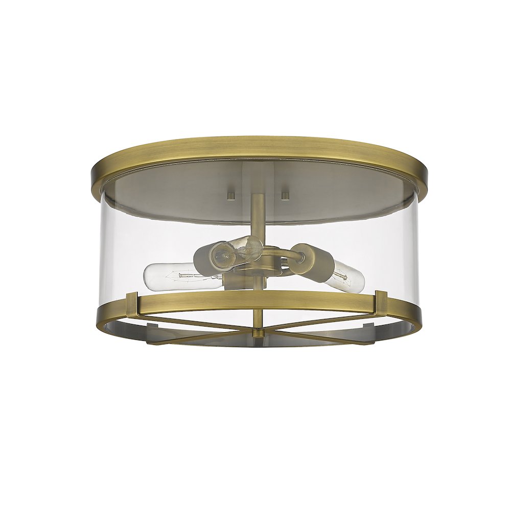 Z-Lite 3 Light Flush Mount. Picture 5