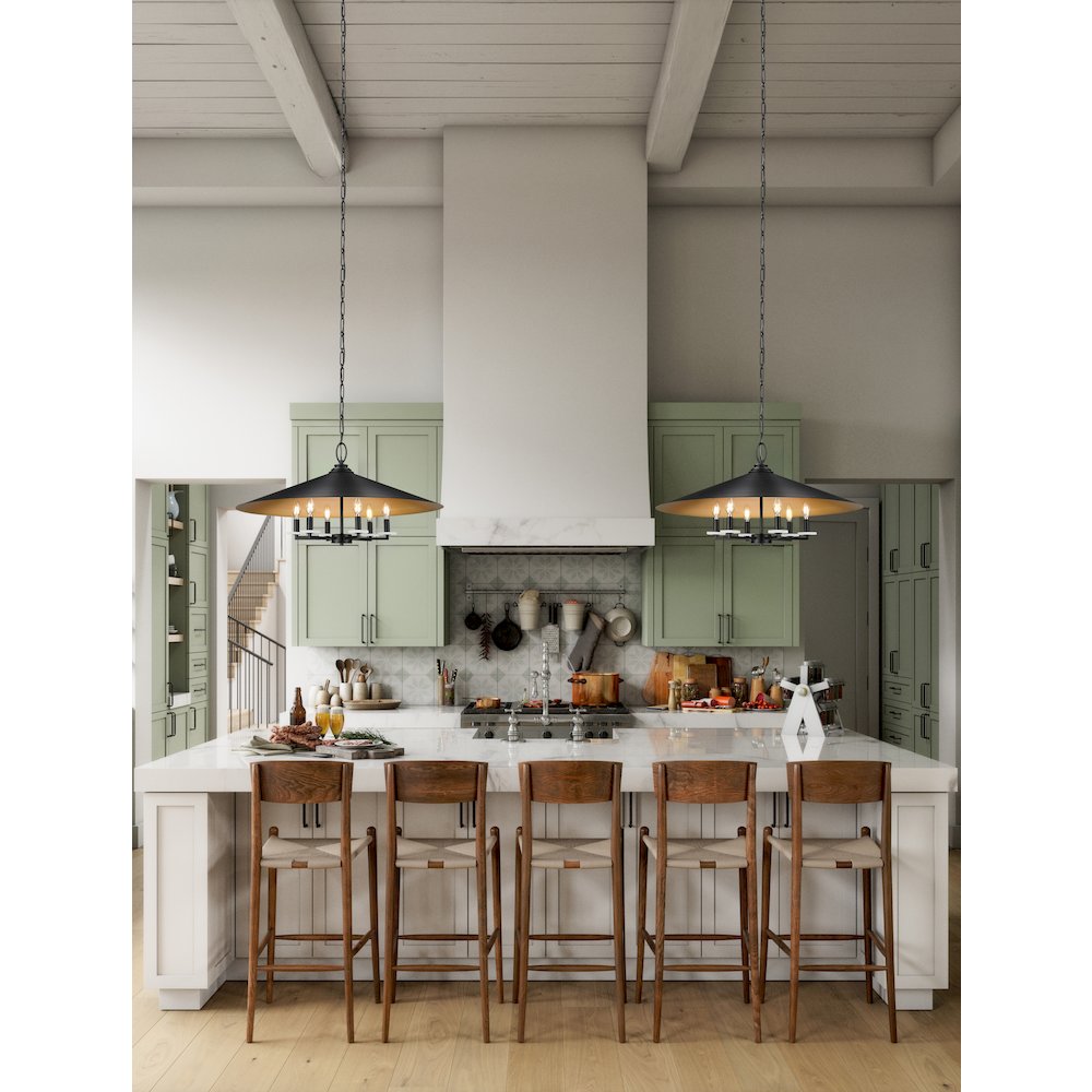 Z-Lite 6 Light Pendant. Picture 7