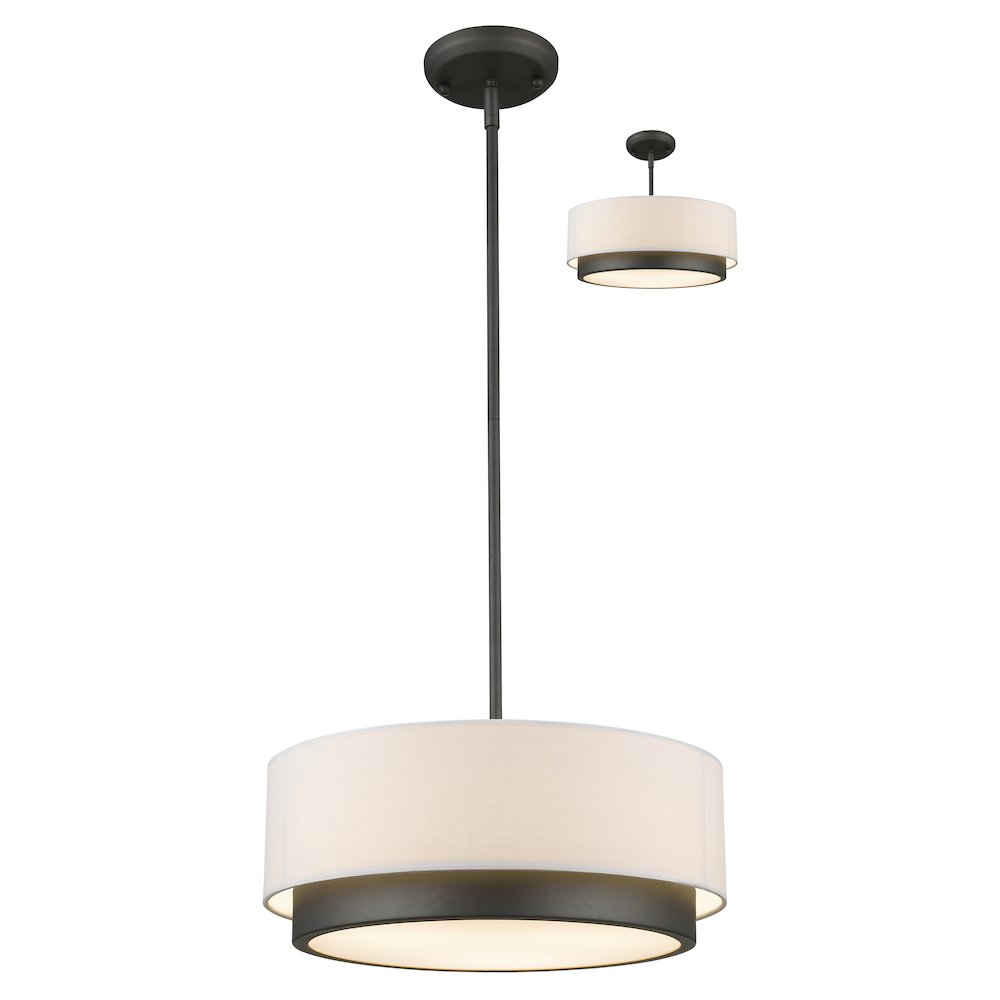 Z-Lite 3 Light Pendant. Picture 1