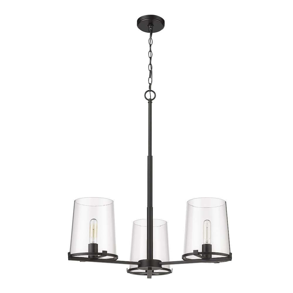 Z-Lite 3 Light Chandelier. Picture 5