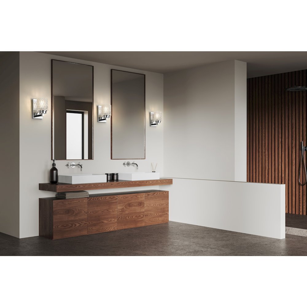 Z-Lite 1 Light Wall Sconce, Chrome. Picture 5