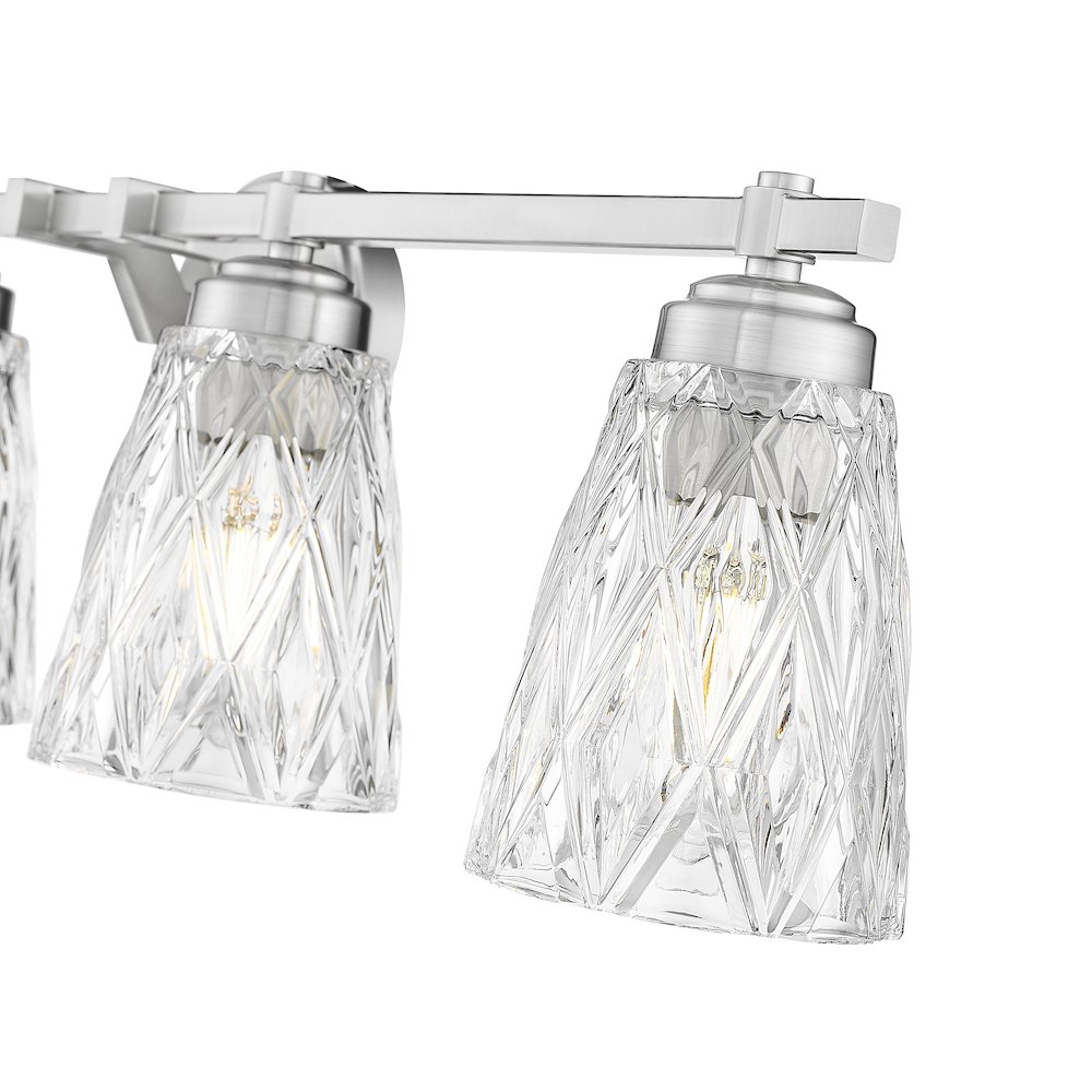 Z-Lite 4 Light Vanity, Brushed Nickel. Picture 4