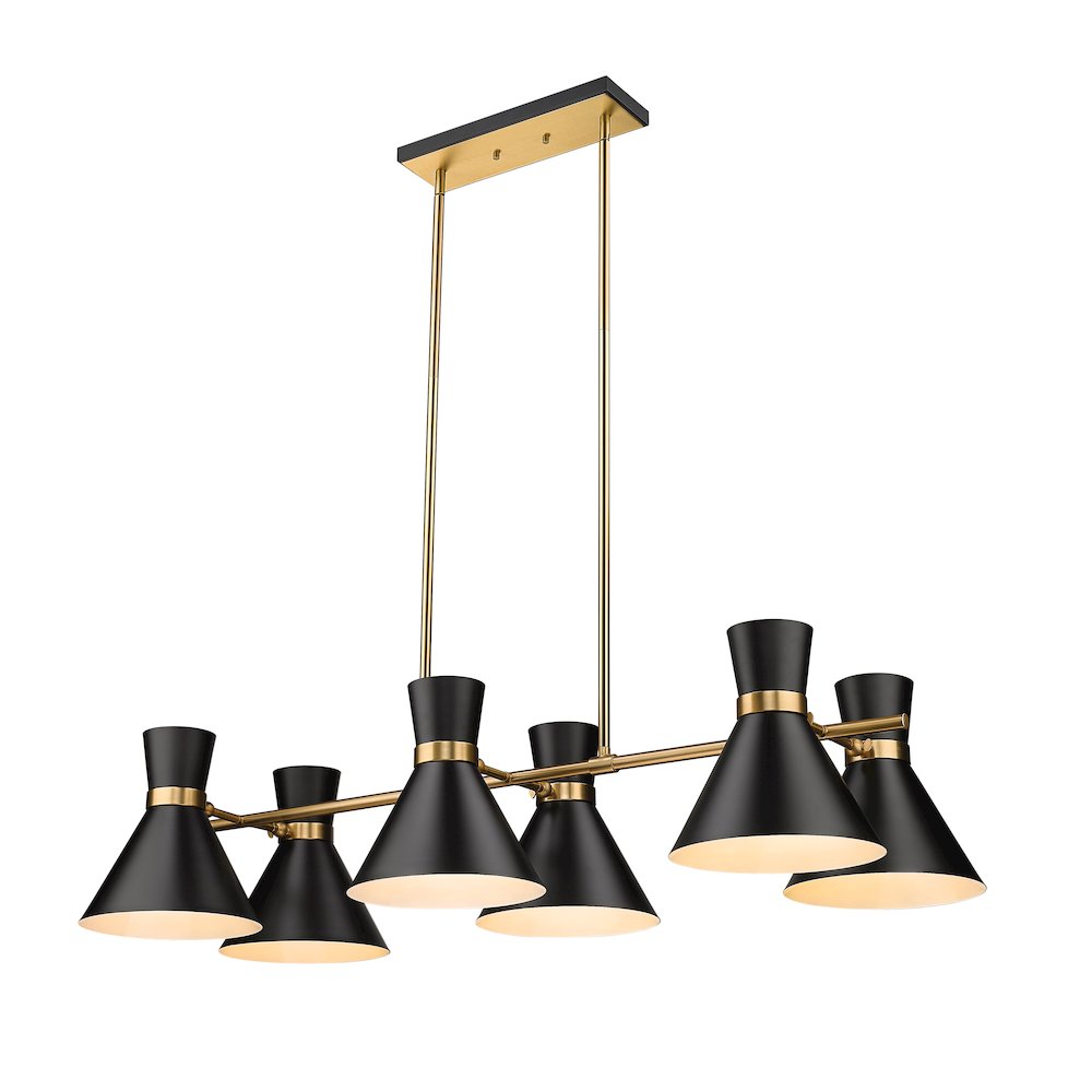 Z-Lite 6 Light Linear Chandelier. Picture 1