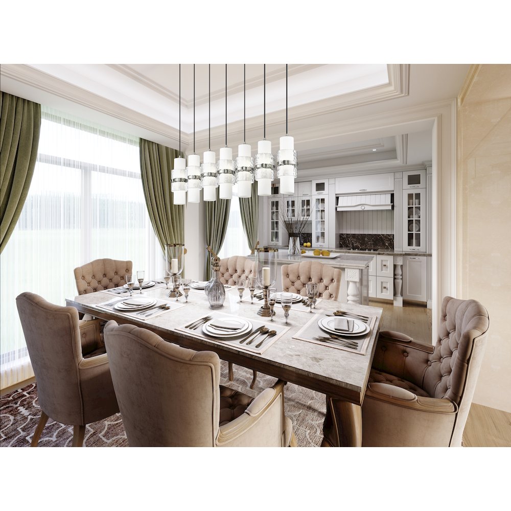Z-Lite 7 Light Linear Chandelier. Picture 7