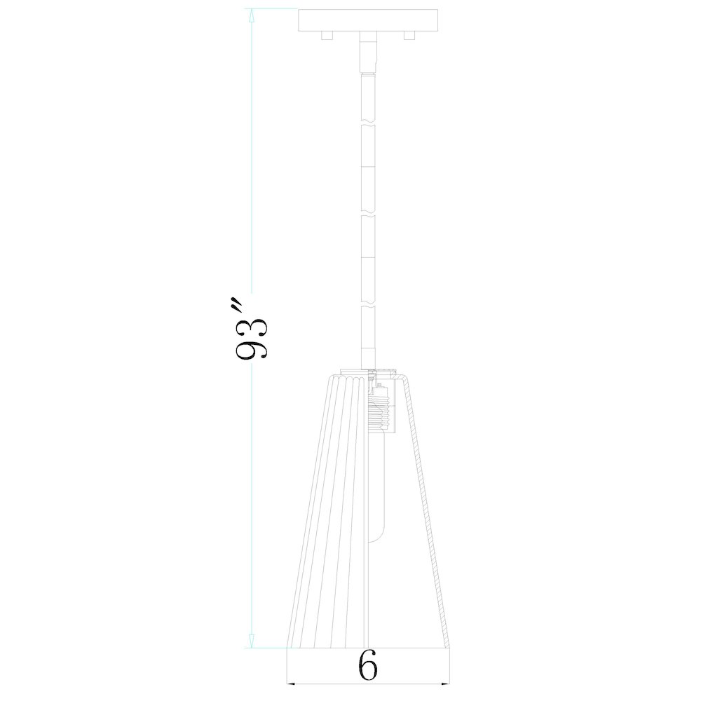 Z-Lite 1 Light Pendant. Picture 8