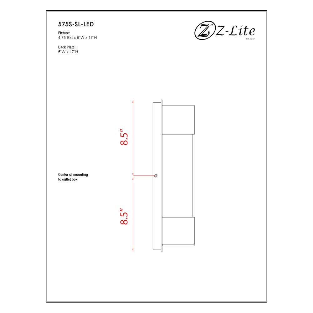 Z-Lite 1 Light Outdoor Wall Light. Picture 7