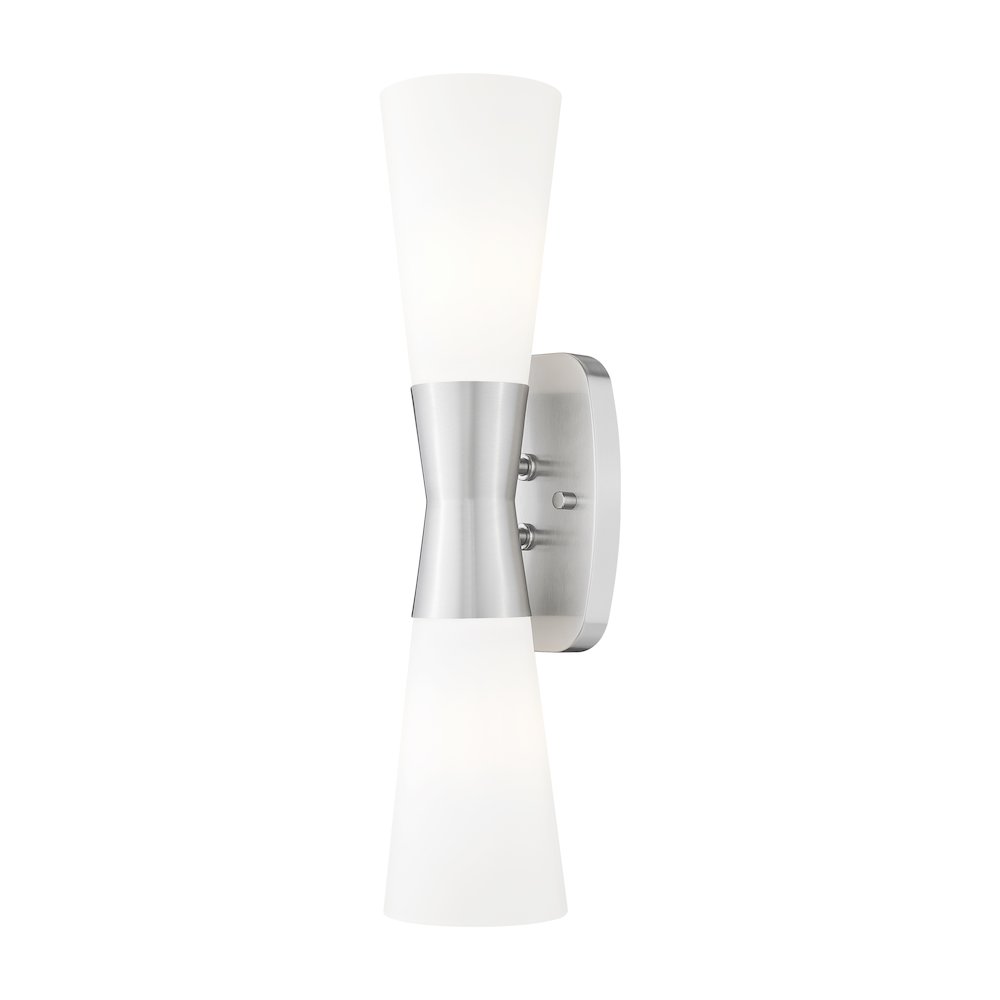 Z-Lite 2 Light Wall Sconce, Brushed Nickel. Picture 1