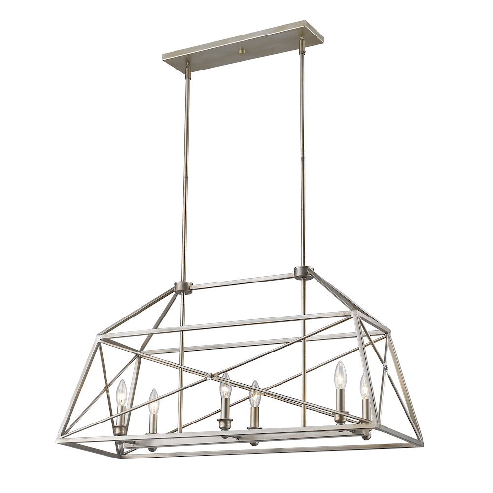 Z-Lite 6 Light Linear Chandelier. Picture 1