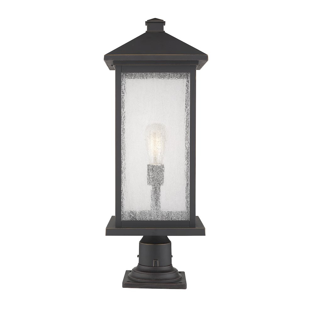 Z-Lite 1 Light Outdoor Pier Mounted Fixture. Picture 1