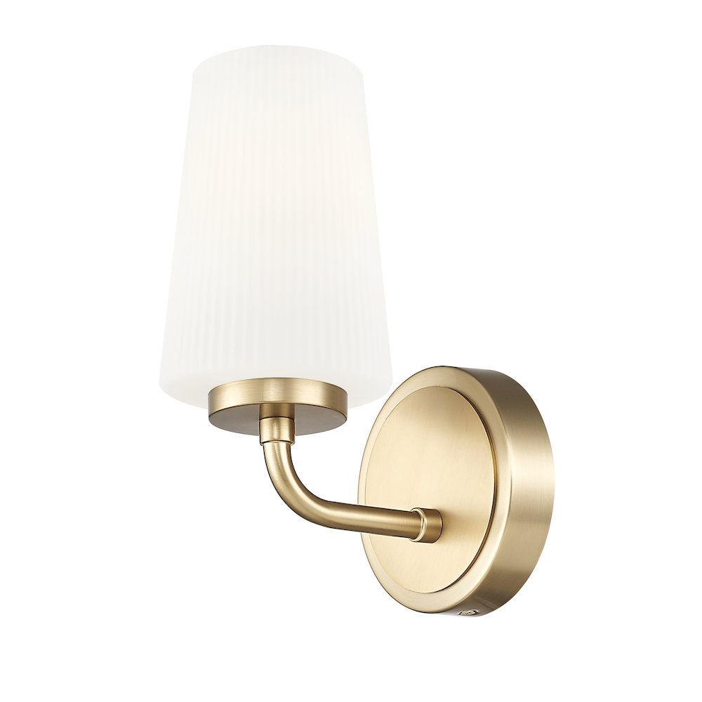Z-Lite Montford 1 Light Wall Sconce in Modern Gold color, Steel frame. Picture 3
