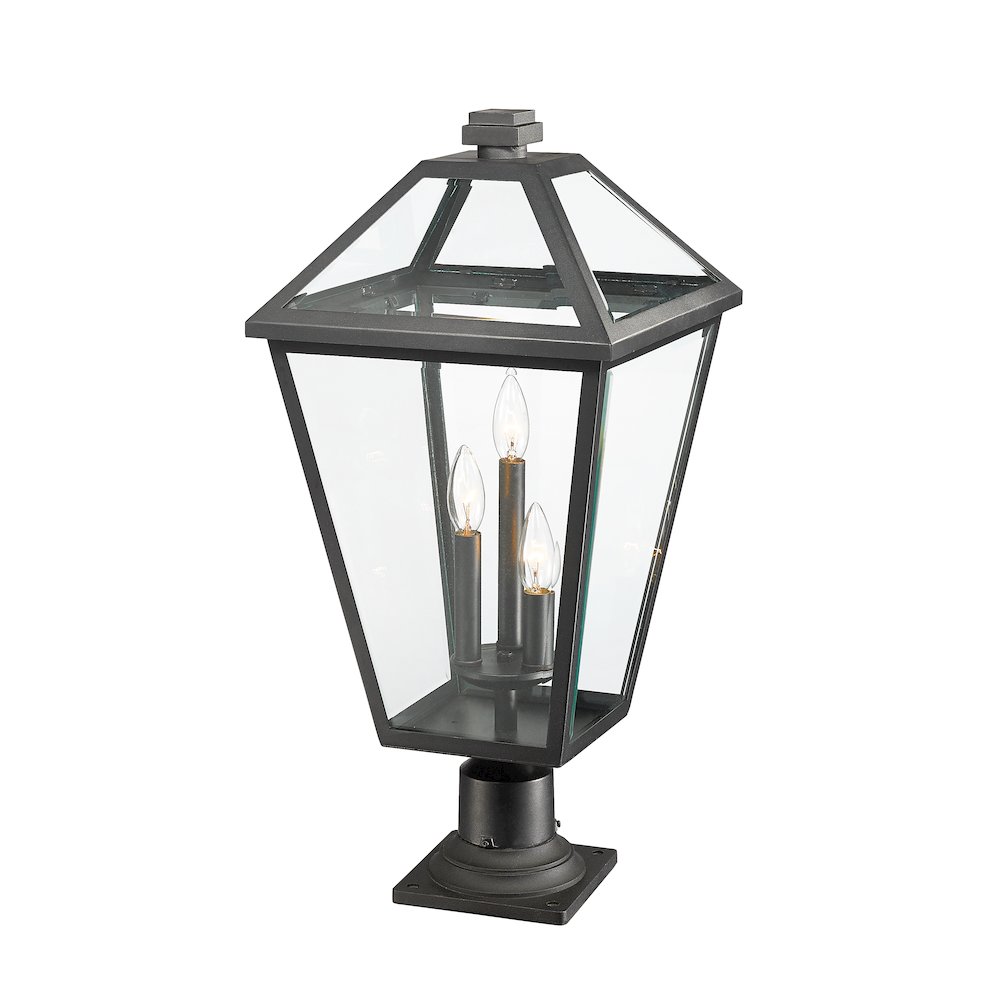 Z-Lite 3 Light Outdoor Pier Mounted Fixture. Picture 4