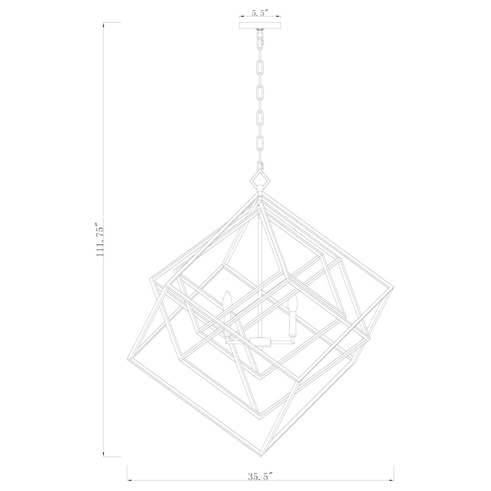 Z-Lite 6 Light Chandelier. Picture 8