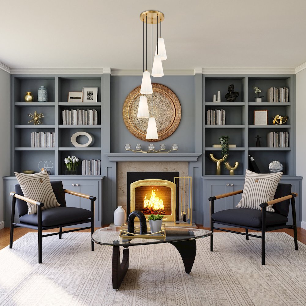 Z-Lite 5 Light Chandelier. Picture 6