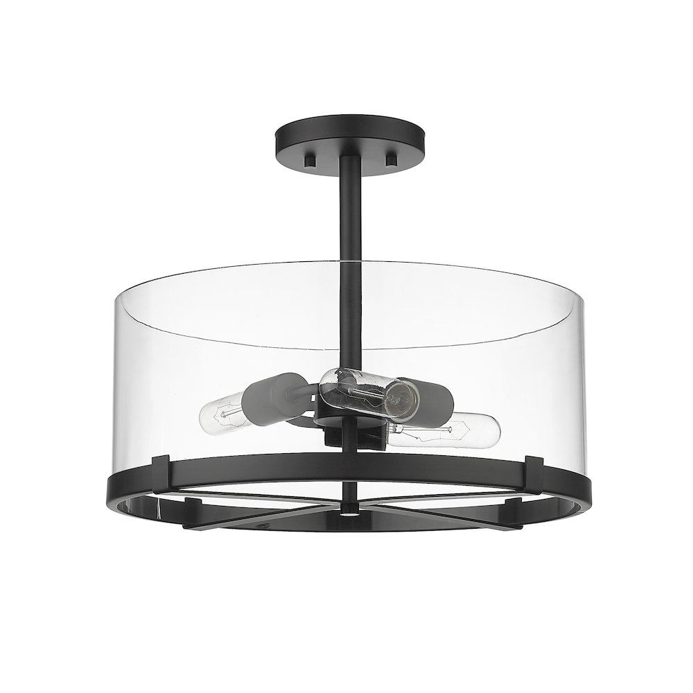 Z-Lite 3 Light Semi Flush Mount. Picture 5