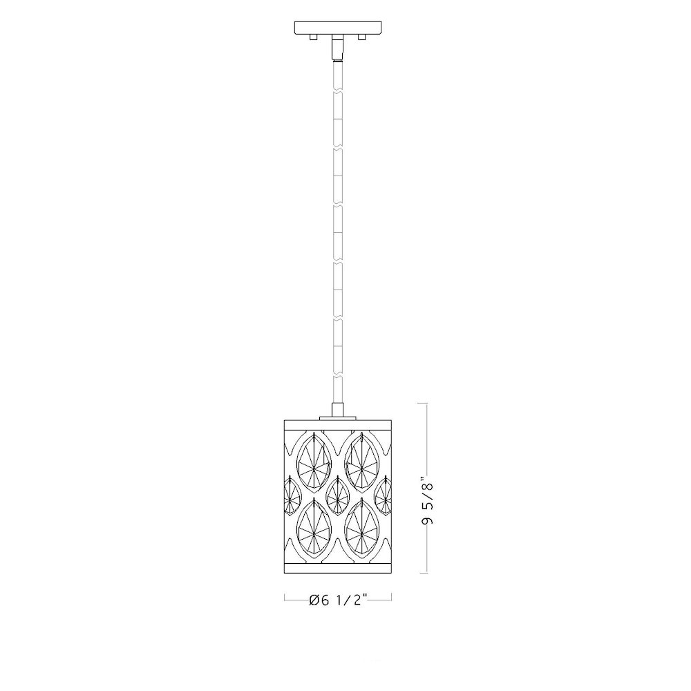 Z-Lite 1 Light Pendant. Picture 8