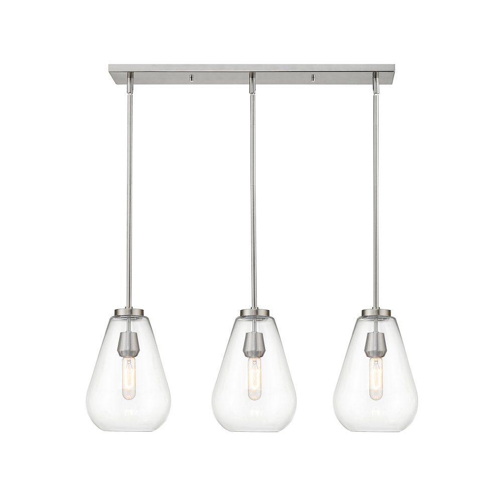 Z-Lite 3 Light Linear Chandelier. Picture 2