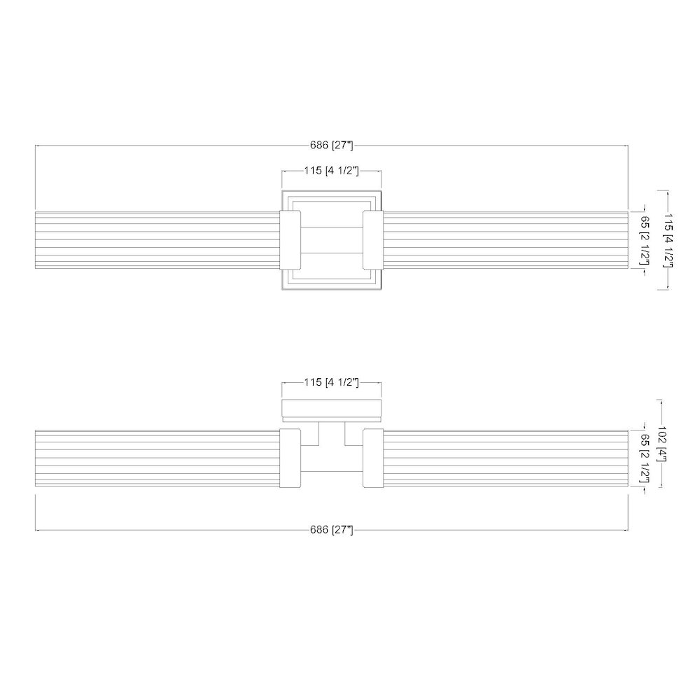 Z-Lite 2 Light Wall Sconce. Picture 8